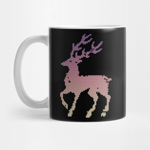 december deer ugly sweater by crackdesign